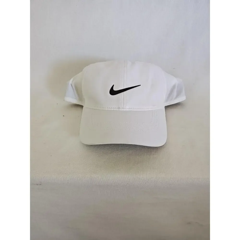 Nike golf‎ Club Hat Men's Cap M/L WHITE SNAPBACK DRI-FIT Adjustable Lightweight